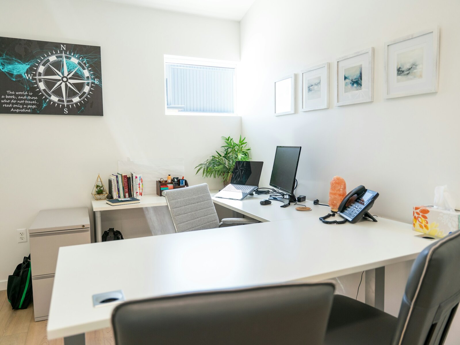 A fixed desk you can keep as your own
